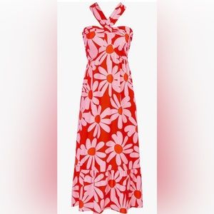 Halter summer maxi dress! Pretty floral print w/ a flowy fit. NWOT. Sz Small.